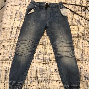 Jean joggers